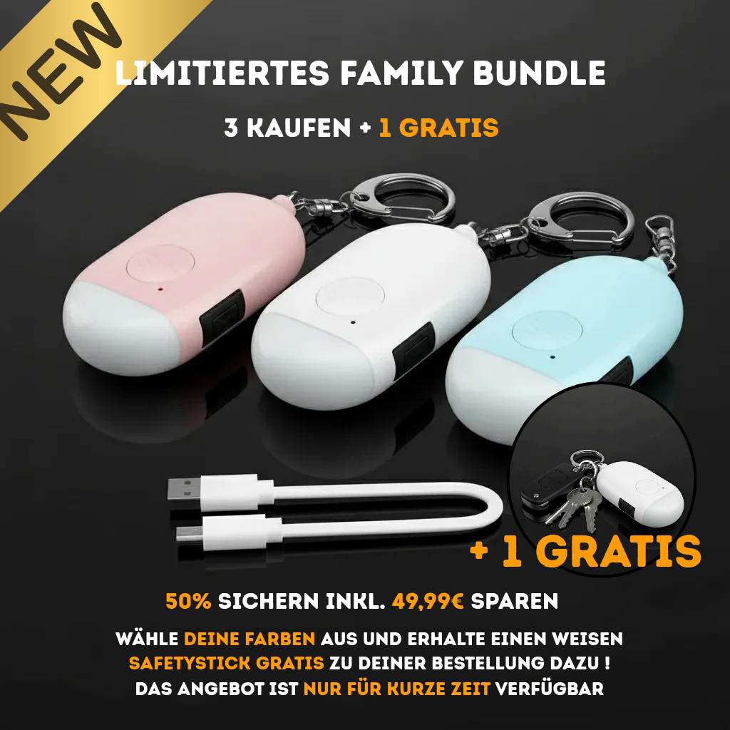 Limitiertes Safety Family Bundle 3+1 in Weiß Gratis für nur 69,99€